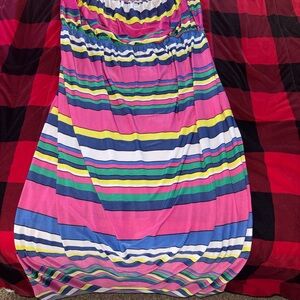 Vibrant Striped Dress